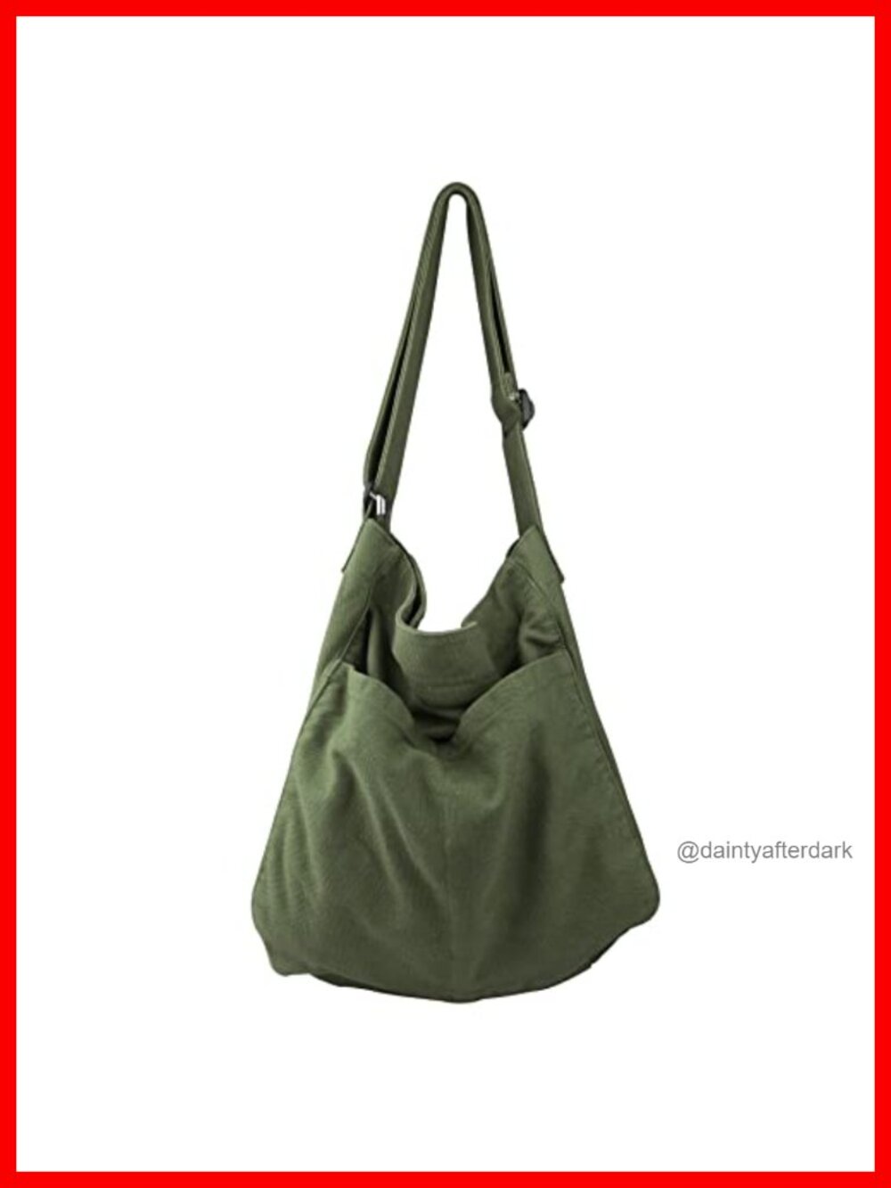 Canvas Hobo Crossbody Shoulder Tote Bag Multi-Pocket Casual Purse Messenger